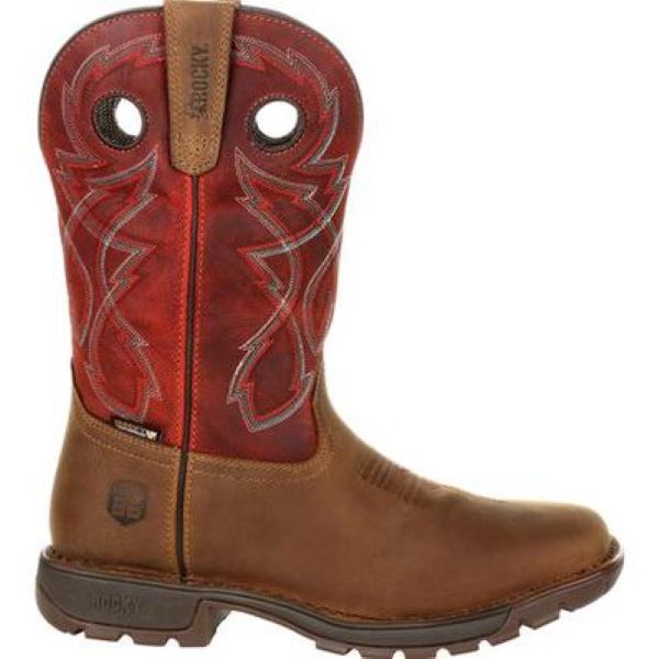 Rocky Tan And Red Rocky Legacy 32 Waterproof Western Boots RKW0316