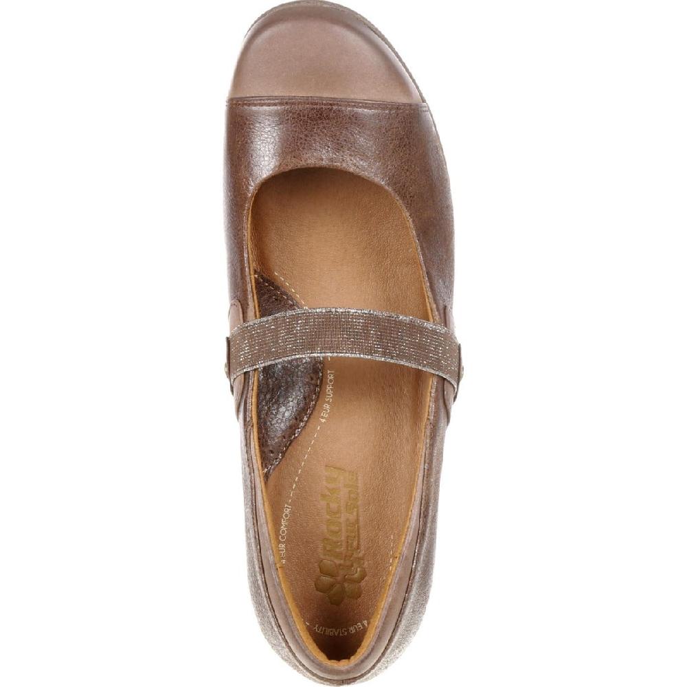 Rockybrands 4EurSole Brown Minuet Womens Gore Mary Jane Shoes RKH123