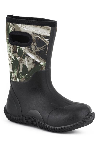 Roper Barnyard Camo Kids Waterproof Boots 09-018-1136-0574