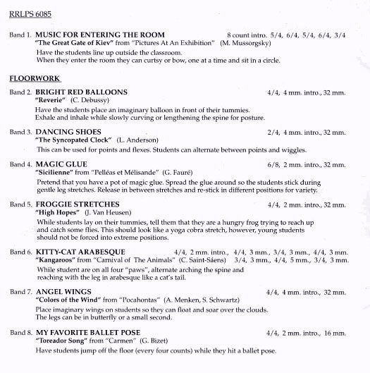 RR6085 The Magical World Of Ballet Music For Young Dancers