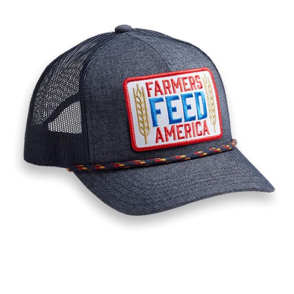 Rural Cloth Denim with White Patch Farmers Feed America Hat RC30201-02