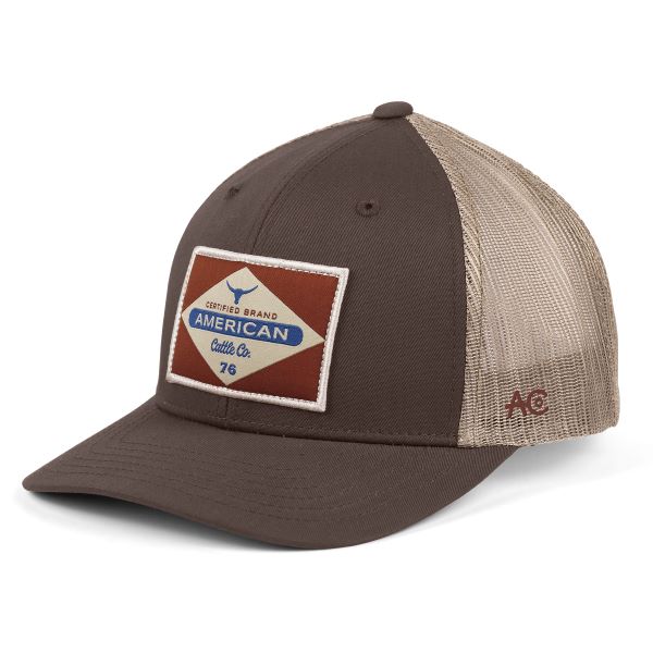 Rural Cloth Dirt Certified Brand American Cattle Co. Men's Hat BB-H01