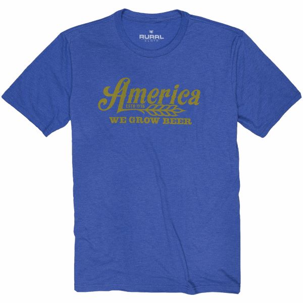Rural Cloth Royal We Grow Beer Men's T-Shirt 1100300-42
