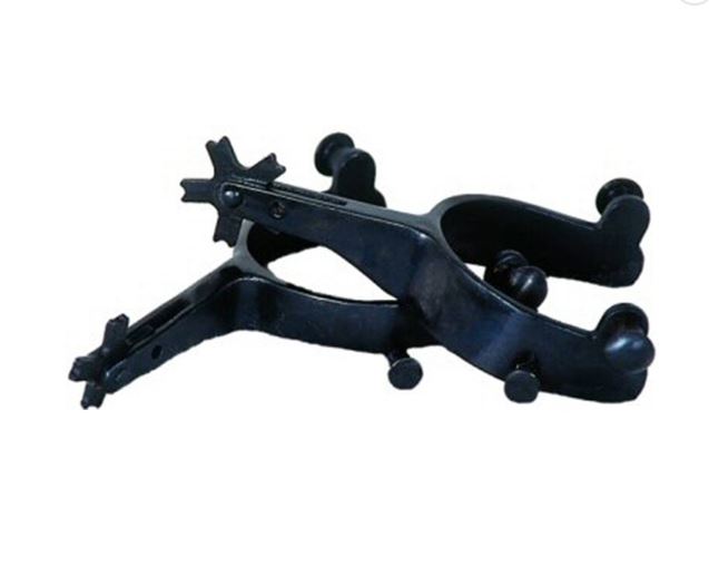 Saddle Barn Black Bull Riding Youth Spurs 10-47