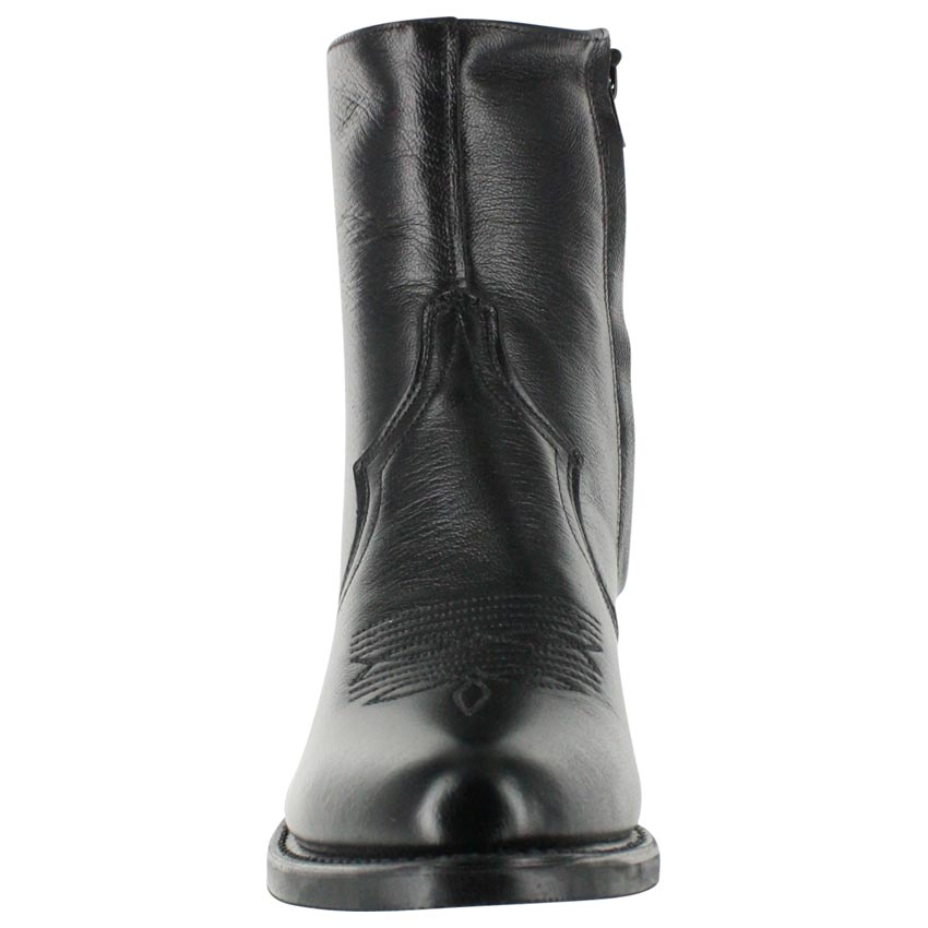 Sage Boots By Abilene 7 Inch Black Mens Western Zip Boots 3151