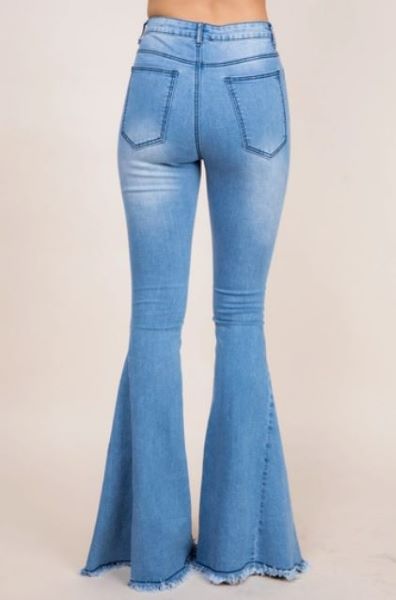 Saints And Hearts Light Blue Womens Denim Jeans In Curvy Sizes SIP6106AP