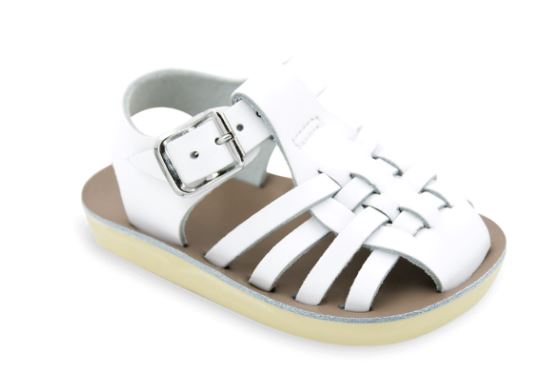 Salt Water by Hoy White Sun San Sailor Toddler Shoes 4203