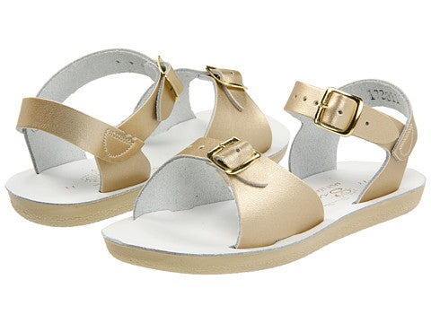 Salt Water Surfer 700 Gold Leather Kids Sandal 1703-GOLD