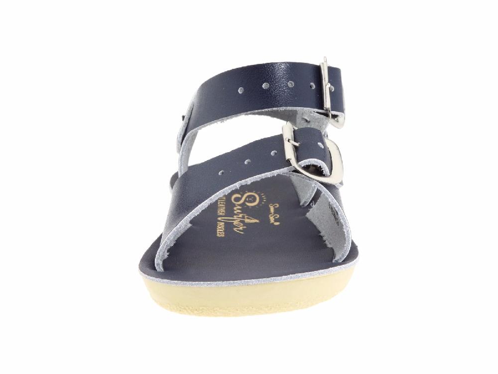 Salt Water Surfer 700 Navy Leather Kids Sandal 1703-Navy