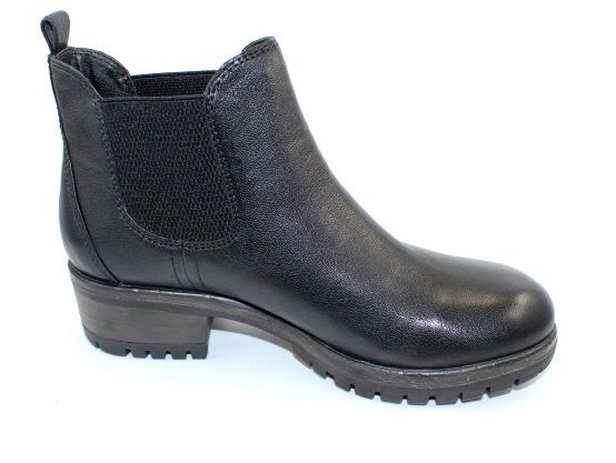 Salvia Black Nappa Cachet Womens Short Leather Boots