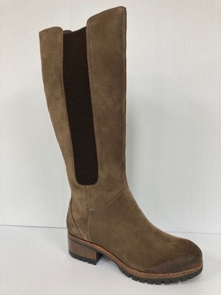 Salvia Taupe Loggia Vizalo Suede Women's Tall Boots CARMEN-LOGGIA