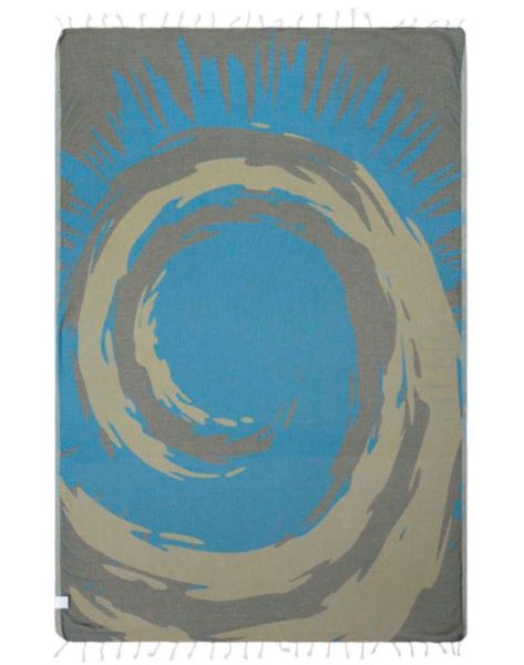 Sand Cloud Blue Triton 51 X 67 Large Beach Towel WSF22TOW025BLUL