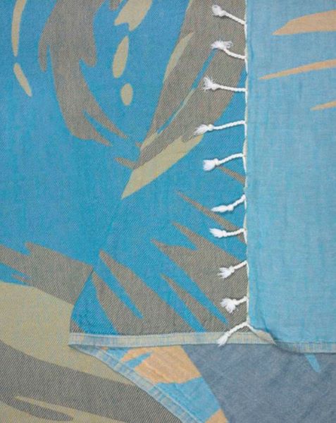 Sand Cloud Blue Triton 51 X 67 Large Beach Towel WSF22TOW025BLUL