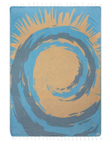 Sand Cloud Blue Triton 51 x 67 Large Beach Towel WSF22TOW025BLUL