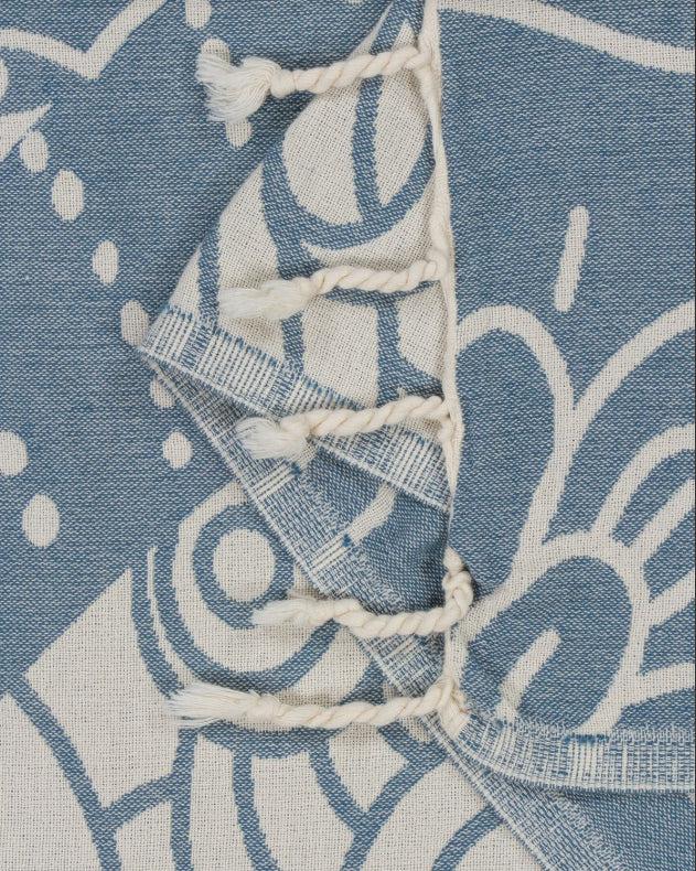 Sand Cloud Blue Whale Shark XL Towel WSSTOW012BLUXL