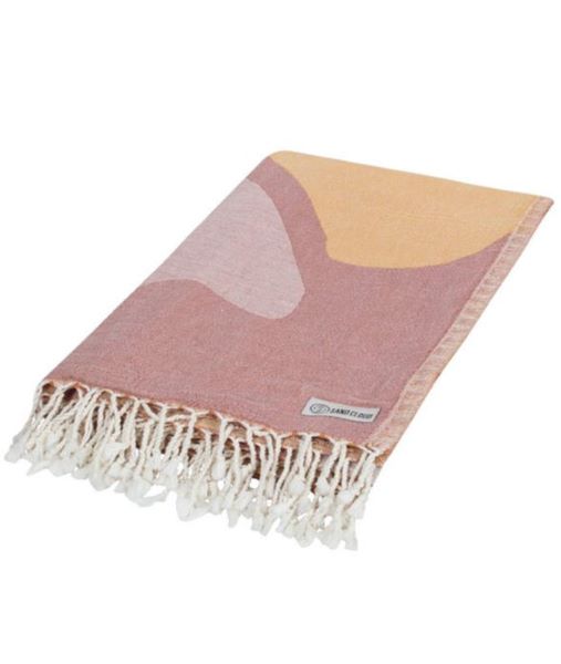 Sand Cloud Blush Pink And Orange Bloom 72 X 73 Beach Towel WSS22TOW008TERX