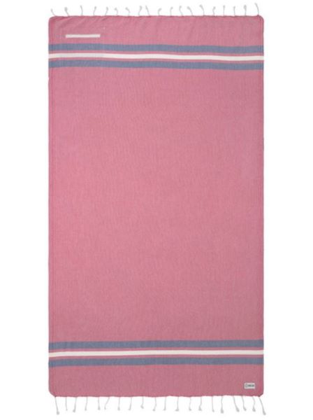 Sand Cloud Dobby Stripe 38 x 65 Beach Towel with Zip Pocket WSU22TOW009REDR