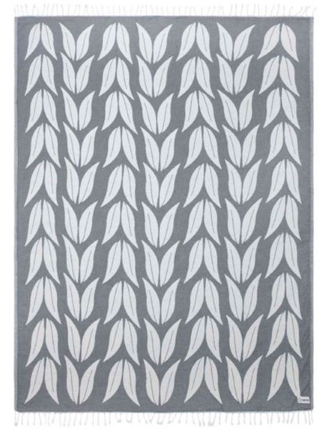 Sand Cloud Grey Gemini 51 x 71 inches Beach Towel WSS22TOW019GREL