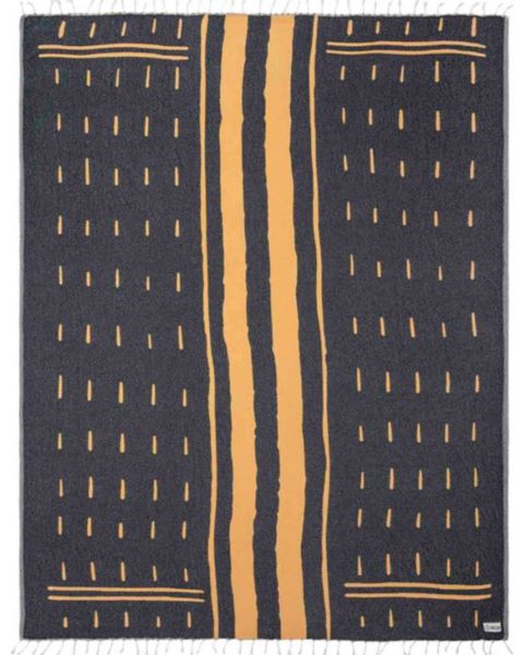 Sand Cloud Lambda 52 x 72 Beach Blanket WSS22BKT003BLKL