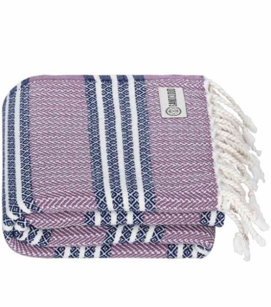 Sand Cloud Lavender Ego Stripe 37 X 67 Beach Towel WSF22TOW003LAVR