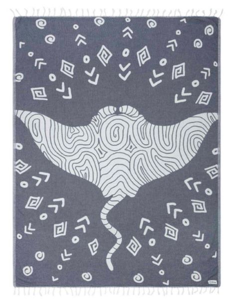 Sand Cloud Mr Ray Beach Towel WSU23TOW009NVYL