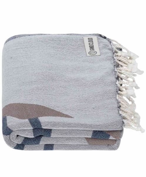 Sand Cloud Multi Color Mako 51 X 67 Inches Large Beach Towel WSF22TOW006MLTL