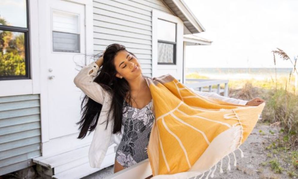 Sand Cloud Natural Earth Beach Towel 36 X 65 Inches WS22TOW004NATRG