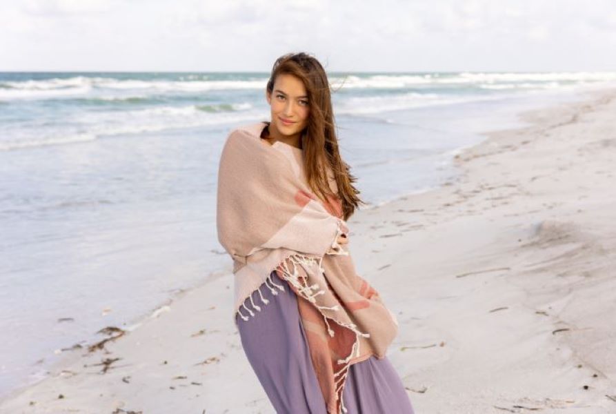 Sand Cloud Natural Jupiter 37 X 65 Inches Beach Towel WSS22TOW011NATR