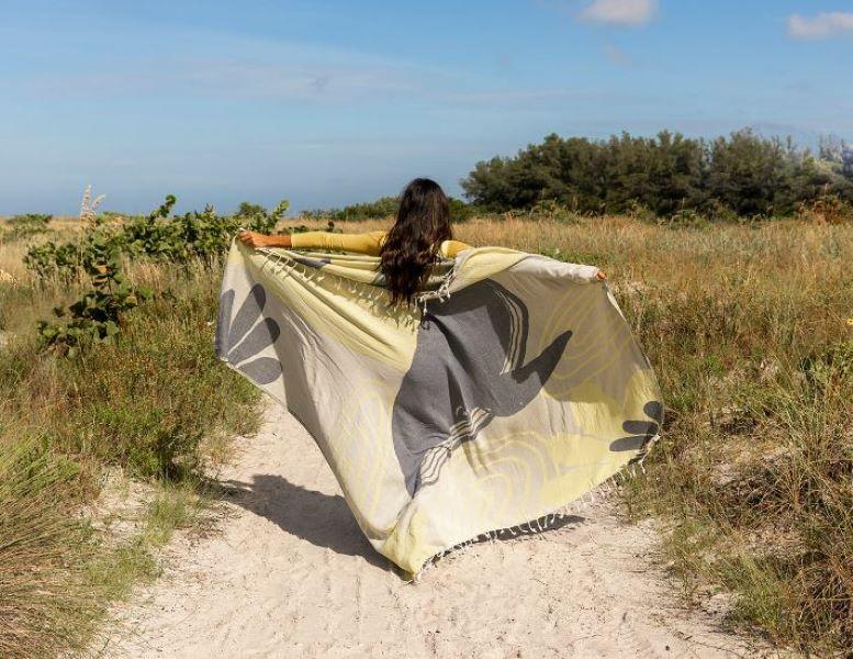 Sand Cloud Orion 74 X 76 Beach Towel WSU22TOW006LIMX