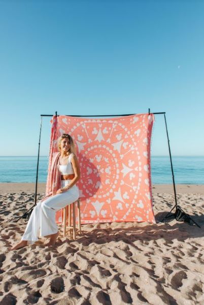 Sand Cloud Pink Mickey Boho Ember XL 72 X 76 Beach Towel DIS22TOW001EMBX