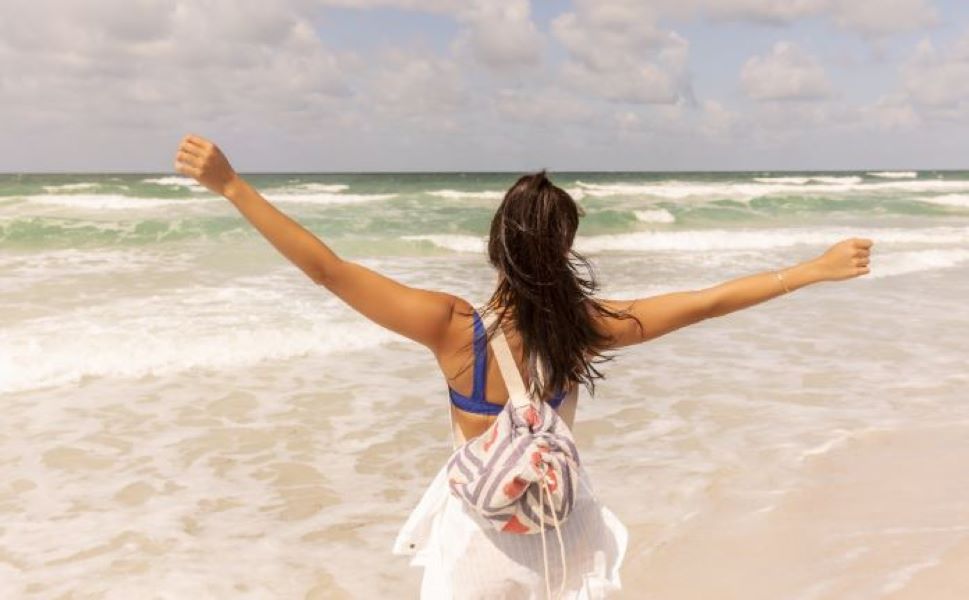 Sand Cloud Red Virgo 36 X 66 Inches Bag Towel WSU22TBA011REDR