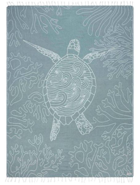 Sand Cloud Sea Turtle Reef Deep Ocean Large Beach Towel WSS23TOW021DOCL