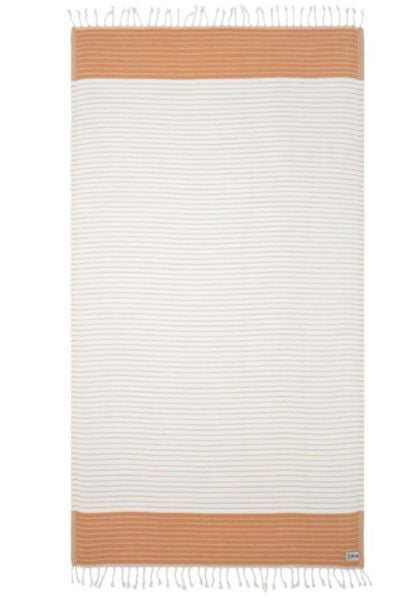 Sand Cloud Sunflower Microstripe Diamond Dobby 38 x 69 inches Beach Towel WSS22TOW009SUNR