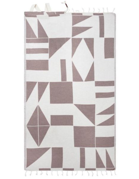 Sand Cloud Taupe Radius 37 x 67 Beach Towel Bag WSF22TBA002TAUR