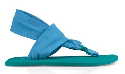 Sanuk Alaska Blue Lil Yoga Girls Sling 2 1102510Y