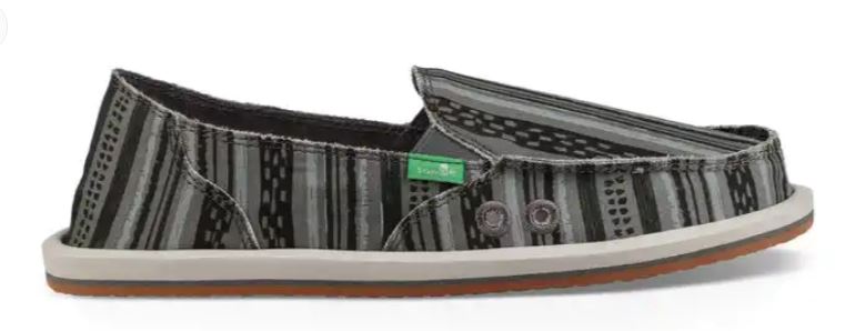 Sanuk Black Donna Keys Ranch Womens Sidewalk Surfer Slide On Shoes 1100692