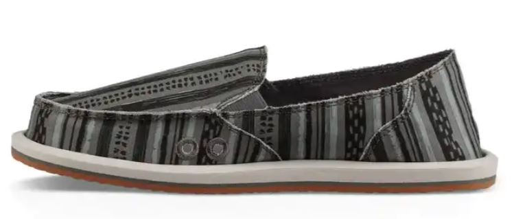 Sanuk Black Donna Keys Ranch Womens Sidewalk Surfer Slide On Shoes 1100692