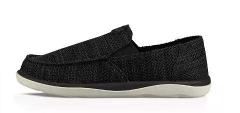 Sanuk Black Vegasbond Tripper Mesh Mens Sidewalk Surfer Comfort Shoes 1091409