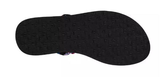 Sanuk Black Waikiki Floral Lil Yoga Sling Ella Prints KIds Sandals 1090940YBW