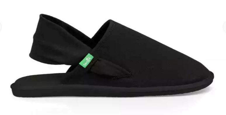 Sanuk Black Yoga Sling Cruz Womens Sidewalk Surfers 1097575