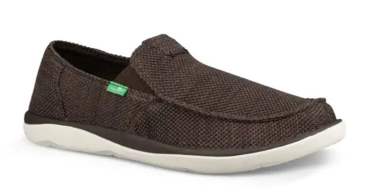 Sanuk Brown Vegasbond Tripper Mesh Mens Sidewalk Surfer Comfort Shoes 1091409