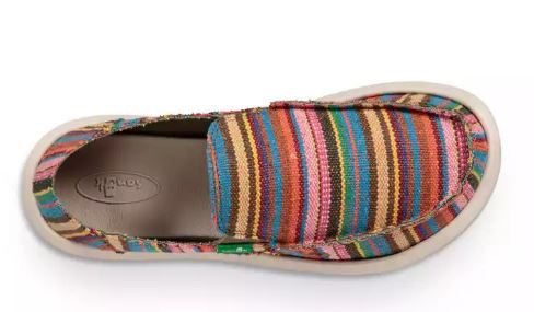 Sanuk Cabaret Kauai Blanket Lil Donna Blanket Slip-On Kids Shoes