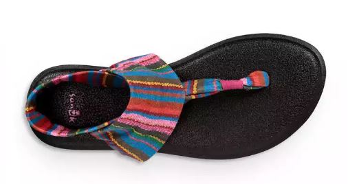 Sanuk Cabaret Kauai Blanket Yoga Sling Burst Prints Kids Sandals 1090935Y-CKBL