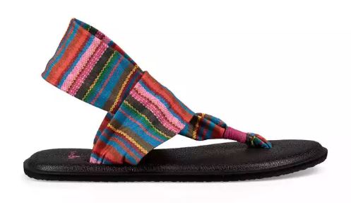 Sanuk Cabaret Kauai Blanket Yoga Sling Burst Prints Kids Sandals 1090935Y-CKBL