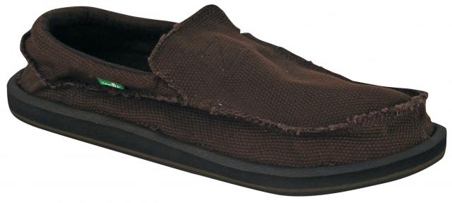 Sanuk Chiba Brown Canvas Mens Casual SMF1047-CHOC