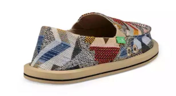 Sanuk Donna Geo Patch Womens Sidewalk Surfers 1094451