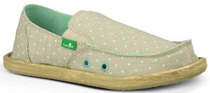 Sanuk Hot Dotty Natural Canvas Kids Casual SGF10703-NMDT