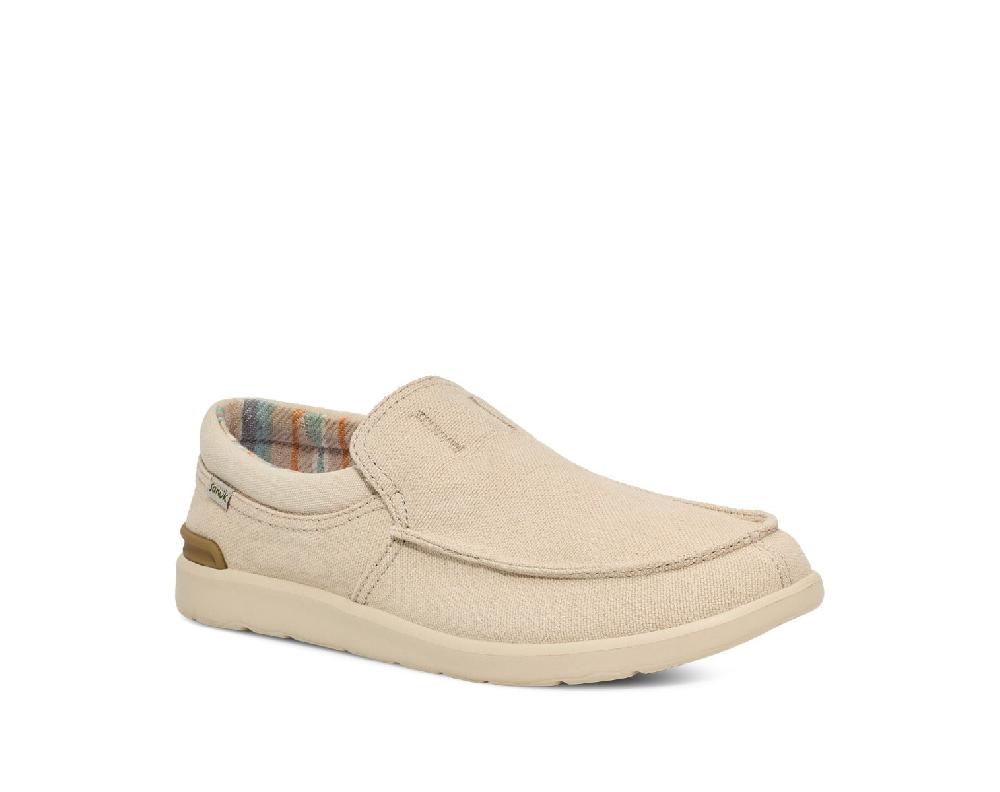 Sanuk Oatmilk Hangout Lite Men's Casual Shoes 1152132-OTM