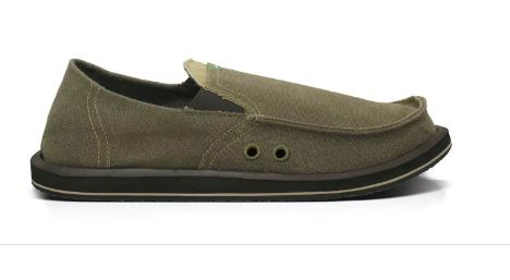 Sanuk Pick Pocket Brown Canvas Mens Casual SMF1032-BR