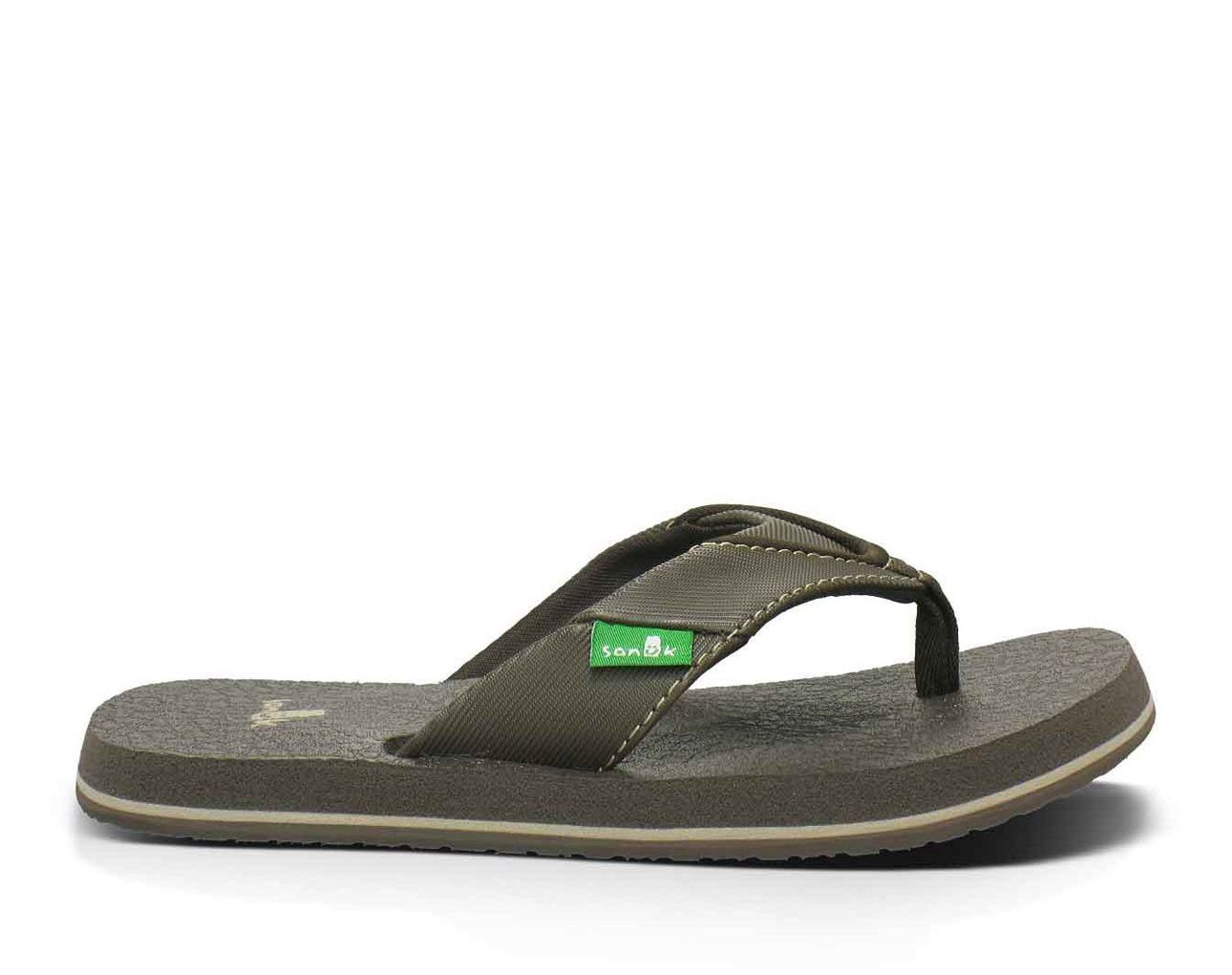 Sanuk Root Bear Cozy Brown Kids Flip Fliop SBS2914-BRN